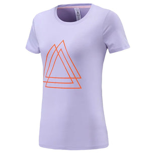 Women's O-Neck Nylon Short Sleeves Yoga Fitness Sport Tops