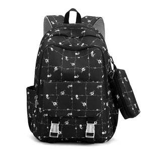 Kid's Polyester Zipper Closure Printed Pattern School Backpack