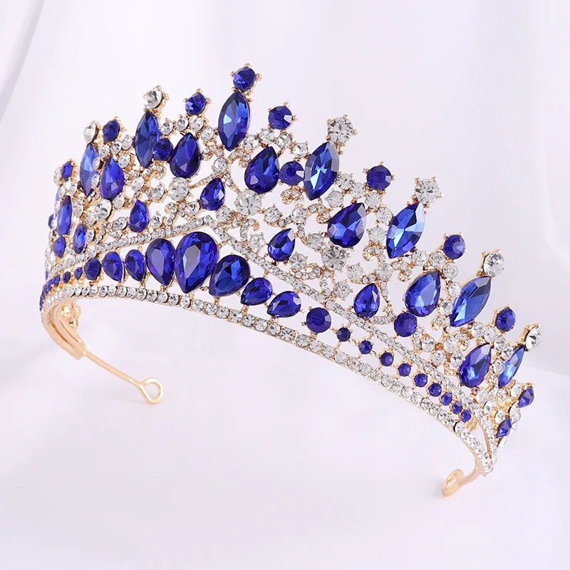 Women's Zinc Alloy Water Drop Pattern Tiaras Bridal Classic Crown