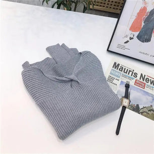 Women's Acrylic V-Neck Full Sleeves Pullover Knitted Sweater