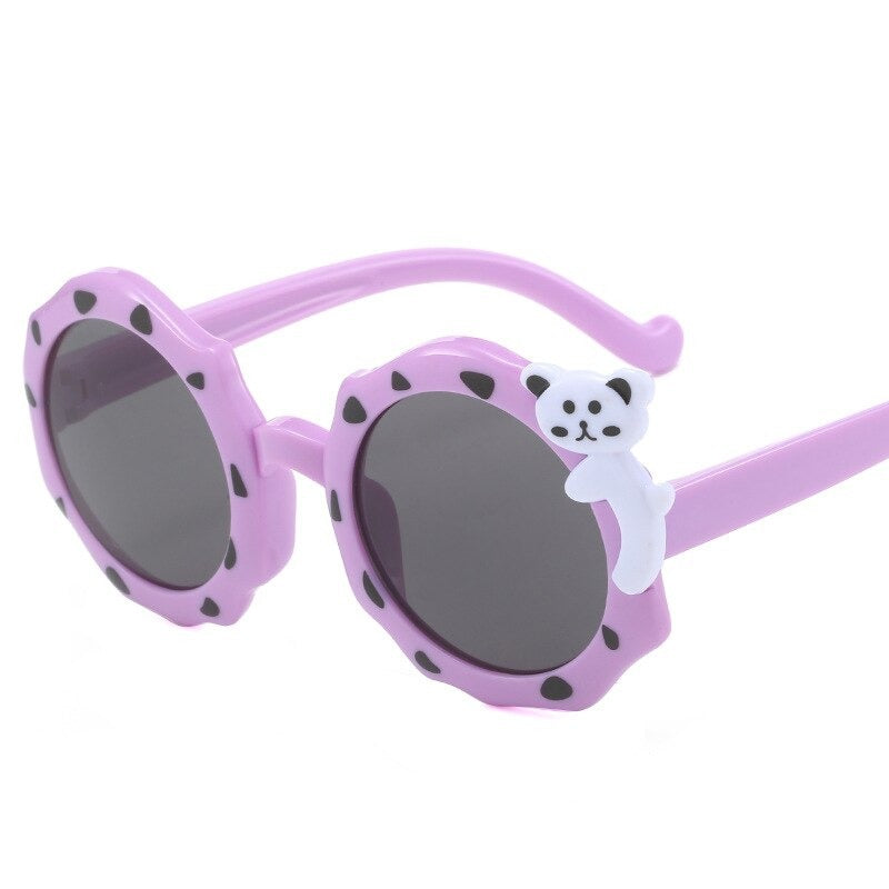 Kid's Polycarbonate Frame Cartoon Shaped UV Protection Sunglasses