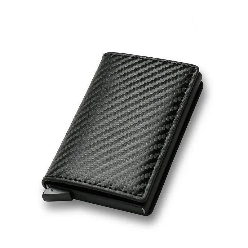 Men's PU Leather Solid Pattern Credit Card Holder Trendy Wallets