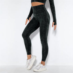 Women's Spandex High Elastic Waist Sport Wear Gym Yoga Leggings