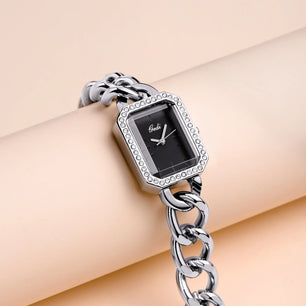 Women's Stainless Steel Rectangle Shaped Waterproof Luxury Watch