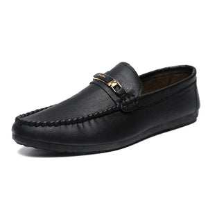 Men's Patent Leather Pointed Toe Slip-On Closure Formal Shoes