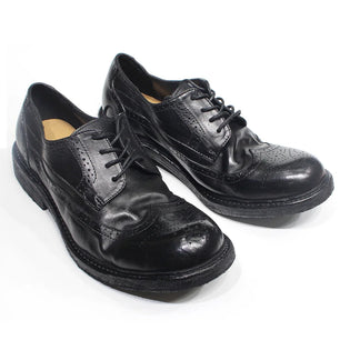 Men's Genuine Leather Round Toe Lace-Up Closure Casual Shoes