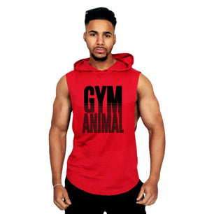 Men's Cotton Sleeveless Pullover Closure Sportswear T-Shirt