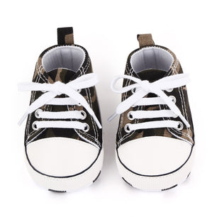 Baby's Canvas Round Toe Lace-up Closure Casual Wear Shoes