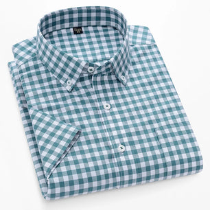 Men's Cotton Turn-Down Collar Single Breasted Casual Wear Shirt