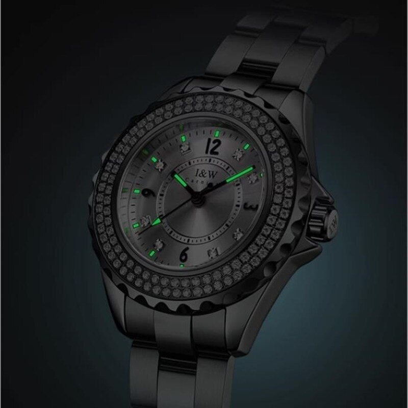 Women's Stainless Steel Round Shape Waterproof Luxury Watches