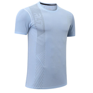 Men's Polyester Short Sleeve Pullover Closure Sportswear T-Shirt