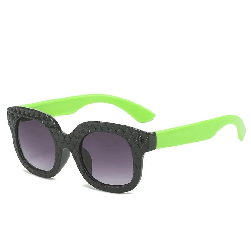 Kid's Plastic Frame Lens Polarized Cat Eyed UV400 Sunglasses