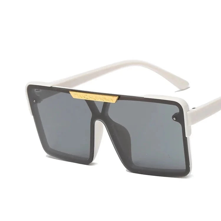 Kid's Resin Frame Acrylic Lens Square Shaped UV400 Sunglasses