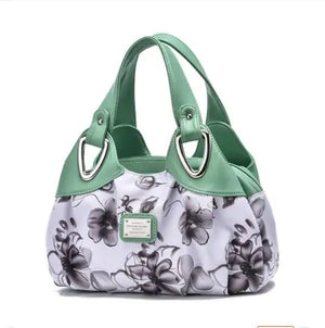 Women's PU Leather Zipper Closure Printed Pattern Shoulder Bag