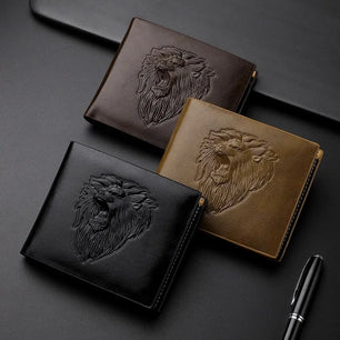 Men's PU Leather Patchwork Pattern Card Holder Mini Trendy Wallets