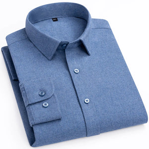 Men's Cotton Turn-Down Collar Full Sleeves Single Breasted Shirt