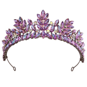 Women's Zinc Alloy Plant Pattern Tiaras Bridal Classic Crown