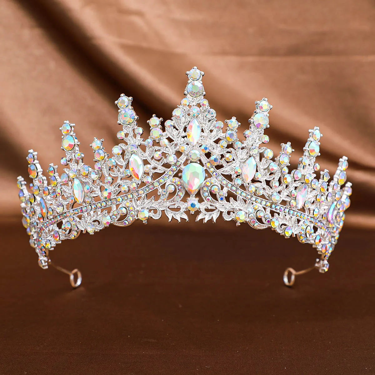 Women's Zinc Alloy Water Drop Pattern Tiaras Bridal Classic Crown