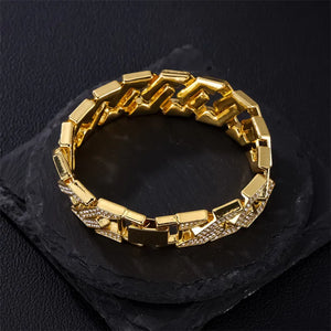 Men's Zinc Alloy Toggle Clasp Link Chain Geometric Bracelet