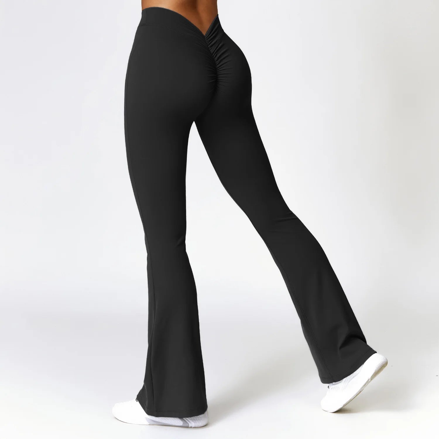 Women's Nylon High Waist Push Up Workout Sports Wear Trousers