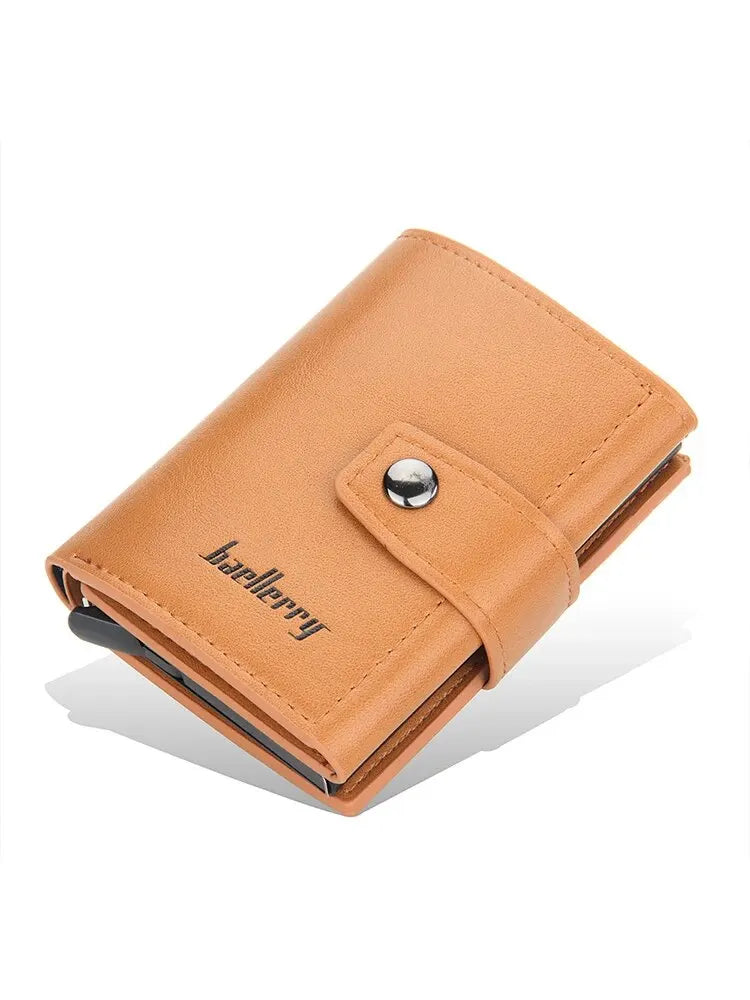 Men's PU Leather Letter Pattern Card Holder Trendy Wallets