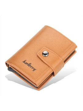 Men's PU Leather Letter Pattern Card Holder Trendy Wallets