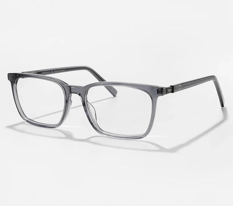 Men's Acetate Frame Full-Rim Square Shaped Trendy Prescription Glasses