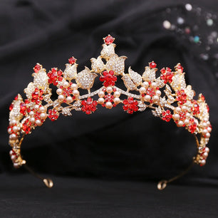 Women's Zinc Alloy Water Drop Pattern Tiaras Bridal Classic Crown