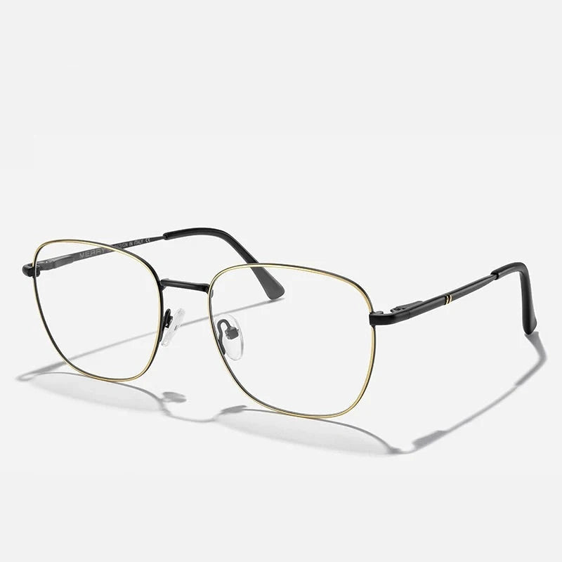 Women's Titanium Alloy Frame Retro Prescription Luxury Glasses