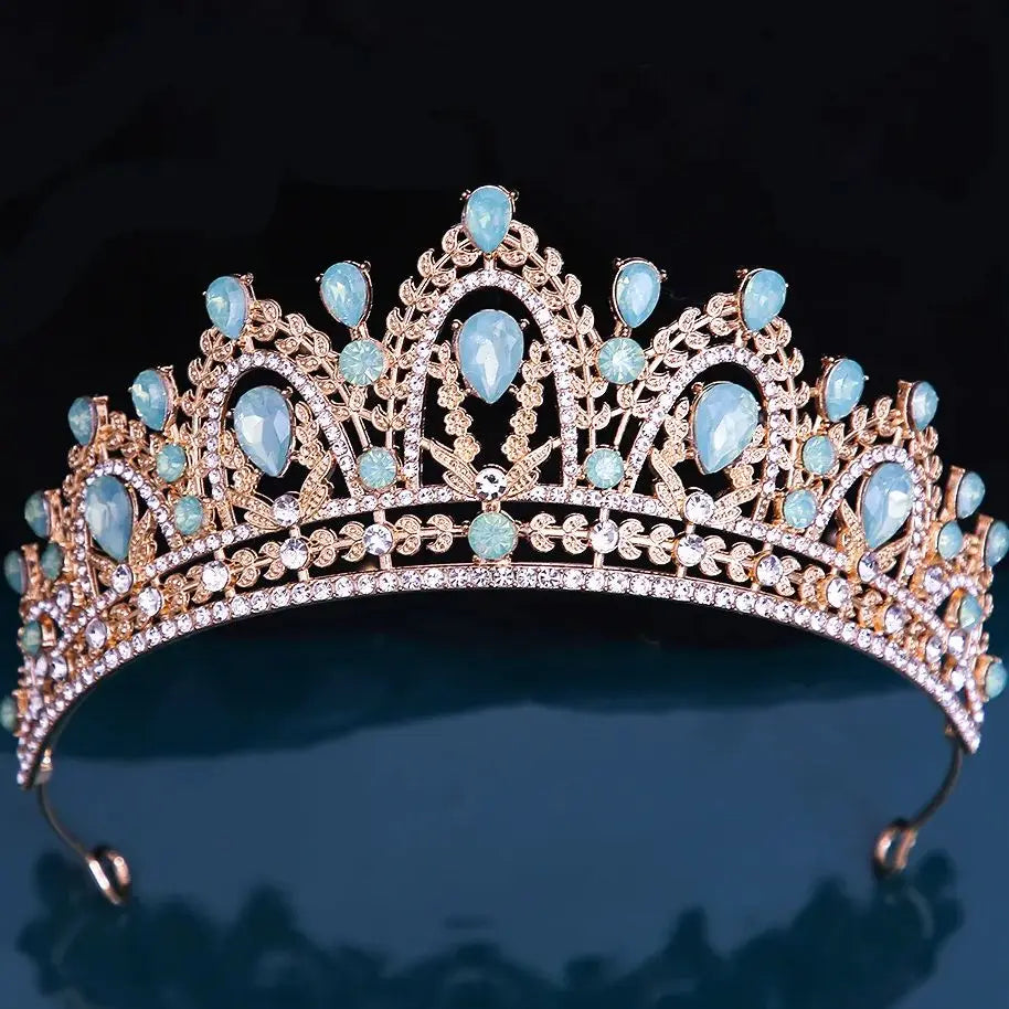 Women's Zinc Alloy Plant Pattern Tiaras Bridal Classic Crown