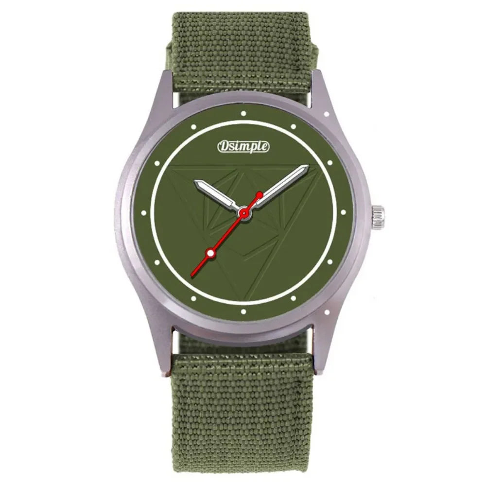 Men's Alloy Case Buckle Clasp Waterproof Round Shaped Watch