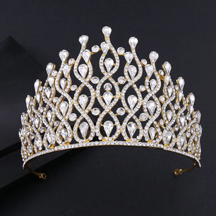 Women's Zinc Alloy Plant Pattern Tiaras Bridal Classic Crown