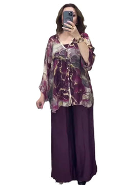 Women's Arabian Polyester Full Sleeves Printed Pattern Dress