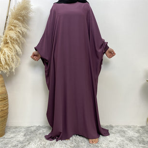 Women's Arabian Polyester Full Sleeve Solid Pattern Casual Abaya