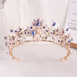 Women's Zinc Alloy Butterfly Pattern Tiaras Bridal Classic Crown