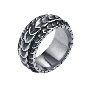 Men's Metal Stainless Steel Prong Setting Geometric Trendy Ring