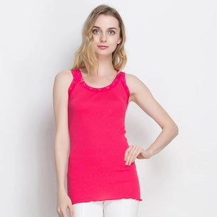 Women's Polyester Square-Neck Sleeveless Solid Pattern Yoga Top