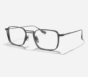 Men's Titanium Frame Full-Rim Square Shaped Ultra-Light Glasses