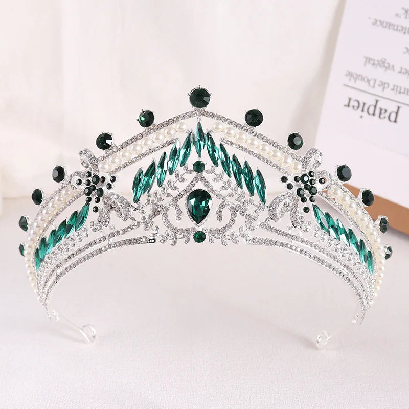 Women's Zinc Alloy Plant Pattern Tiaras Bridal Classic Crown