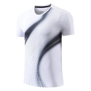 Men's Polyester Short Sleeve Pullover Closure Sportswear T-Shirt