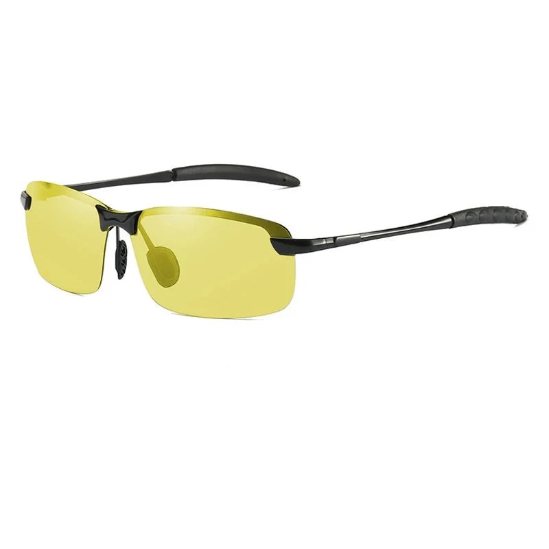 Men's Alloy Frame TAC Lens Rectangle Shape Polarized Sunglasses