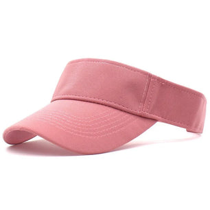 Women's Cotton Adjustable Strap Solid Pattern Sun Protection Hat