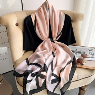 Women's Polyester Neck Wrap Printed Pattern Trendy Beach Scarves