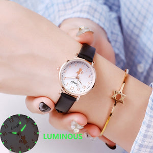 Kid's Alloy Case Buckle Clasp Luminous Waterproof Quartz Watches