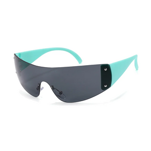 Kid's Acetate Frame Polycarbonate Lens Rectangle Shaped Sunglasses