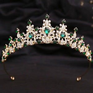 Women's Zinc Alloy Plant Pattern Tiaras Bridal Classic Crown