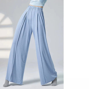 Women's Polyester Elastic Closure High Waist Casual Wear Trousers