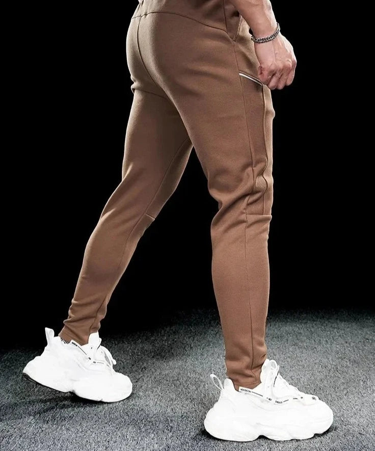 Men's Polyester Drawstring Closure Running Sportswear Trousers