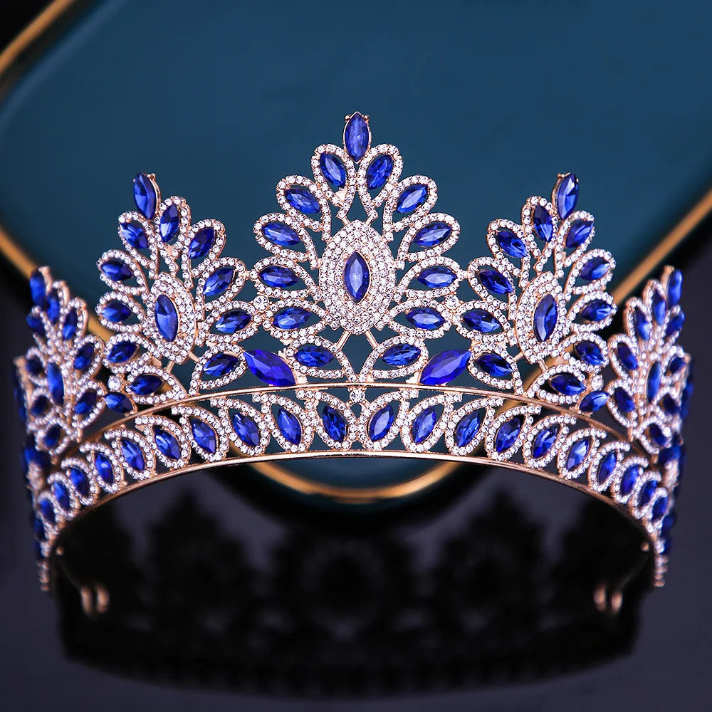 Women's Zinc Alloy Water Drop Pattern Tiaras Bridal Classic Crown