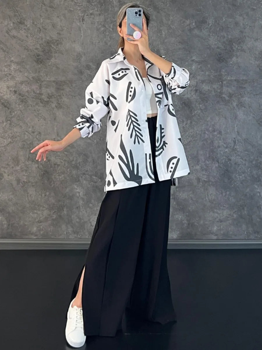 Women's Arabian Polyester Full Sleeves Printed Pattern Dress